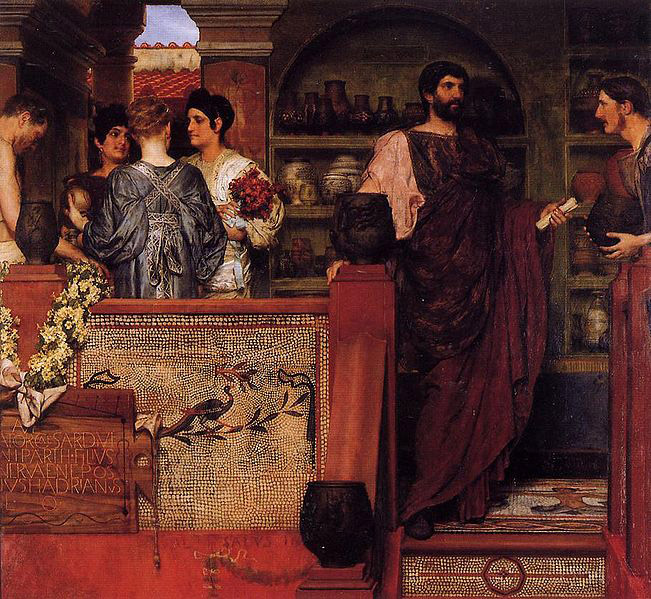 Hadrian Visiting a Romano-British Pottery Sir Lawrence Alma-Tadema